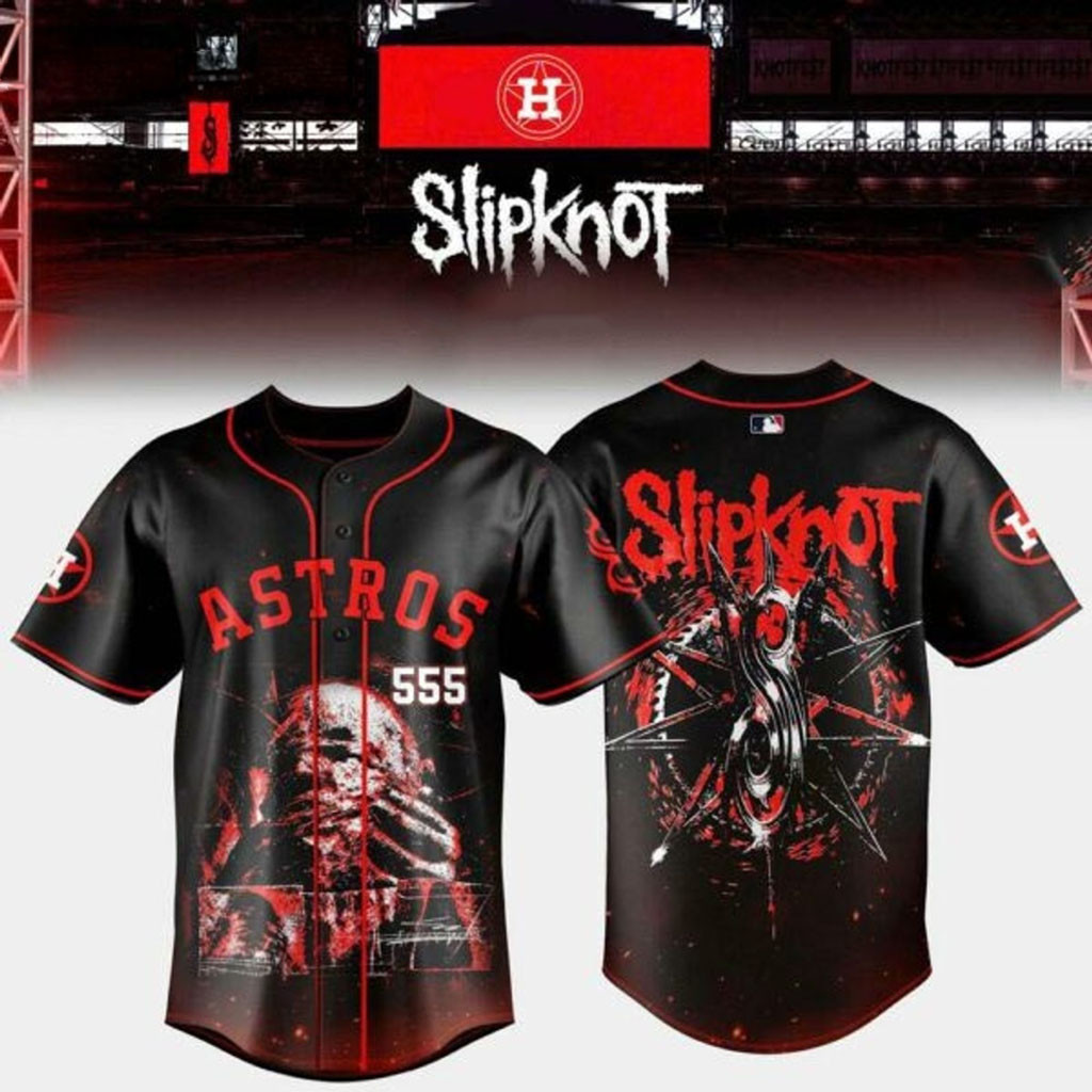 Houston Astros X Slipknot Stadium Tour 2027 Baseball Jersey Houston Astros Merch Gift For Fans 1 - Unicasport Houston Astros X Slipknot Stadium Tour 2027 Baseball Jersey Houston Astros Merch Gift For Fans