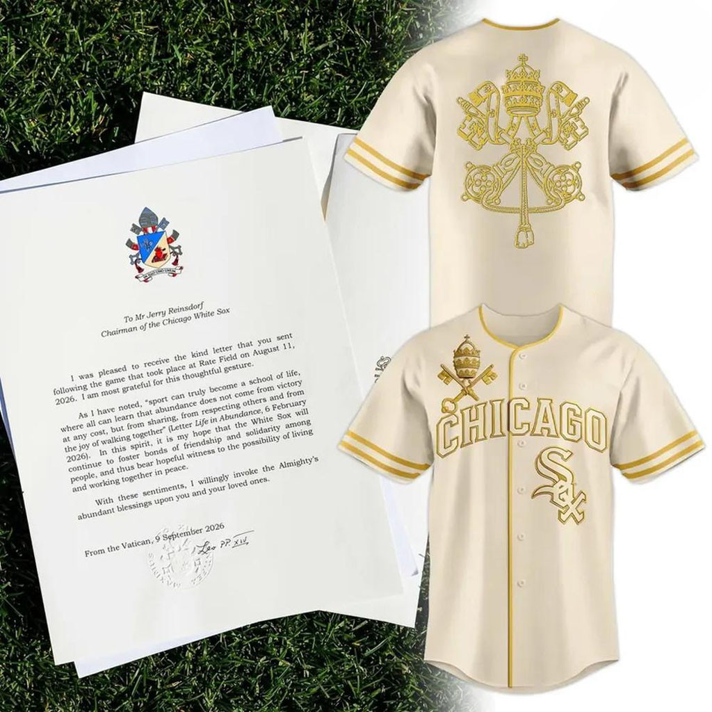 Chicago White Sox Leo XIV Blessing 2026 Baseball Jersey White Sox Merch Gift For Fans 1 - Unicasport Chicago White Sox Leo XIV Blessing 2026 Baseball Jersey White Sox Merch Gift For Fans
