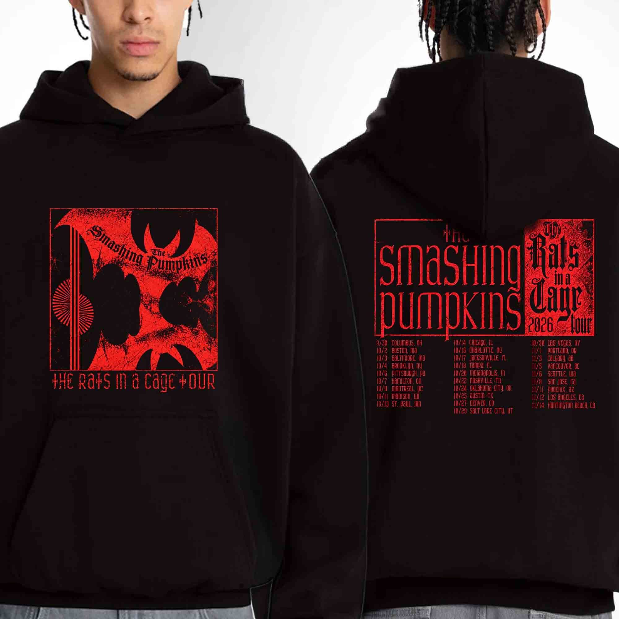 The Smashing Pumpkins Merch Rats In A Cage 2026 Tour Dates Hoodie Alternative Rock Lover Gift 1 - Unicasport The Smashing Pumpkins Merch Rats In A Cage 2026 Tour Dates Hoodie Alternative Rock Lover Gift