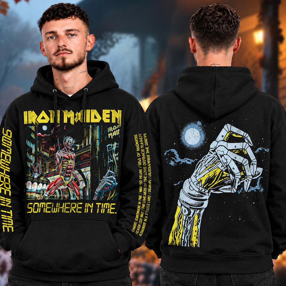 Iron Maiden Merch Somewhere In Time 40th Anniversary Tracklist Hoodie Metal Concert Outfits 1 - Unicasport Iron Maiden Merch Somewhere In Time 40th Anniversary Tracklist Hoodie Metal Concert Outfits
