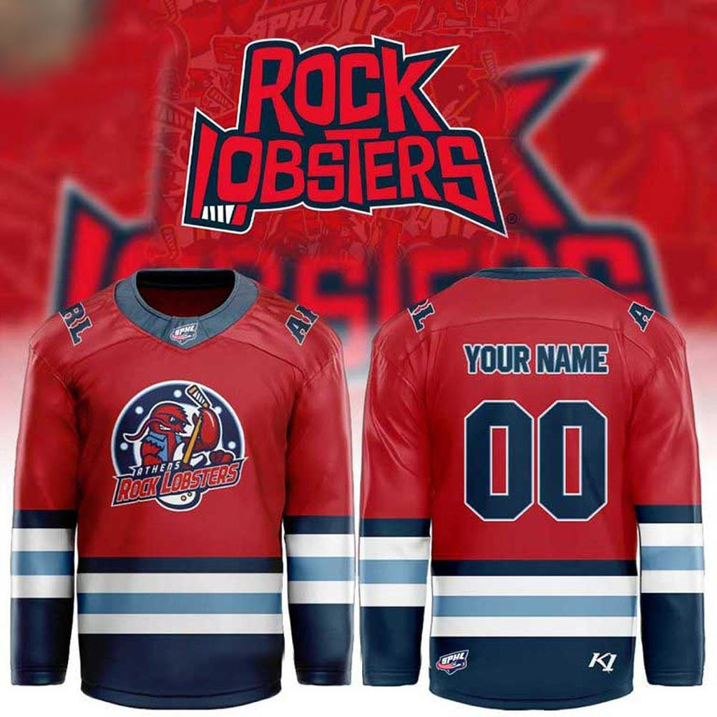 Personalized Athens Rock Lobsters Merch 2026 New Season Hockey Jersey Fan Apparel Gift Ideas 1 - Unicasport Personalized Athens Rock Lobsters Merch 2026 New Season Hockey Jersey Fan Apparel Gift Ideas