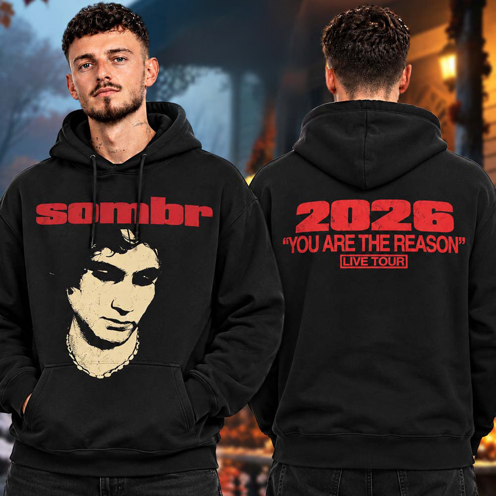 Sombr Merch You Are The Reason Tour Photo Hoodie Sombr Clothing Gifts For Husband 1 - Unicasport Sombr Merch You Are The Reason Tour Photo Hoodie Sombr Clothing Gifts For Husband