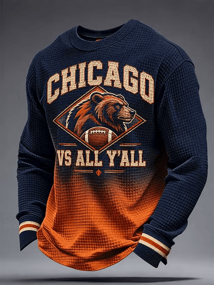 Chicago Bears Merch Chicago Vs All Y'all Long Sleeve Shirt Great Holiday Gift For Gameday 1 - Unicasport Chicago Bears Merch Chicago Vs All Y'all Long Sleeve Shirt Great Holiday Gift For Gameday