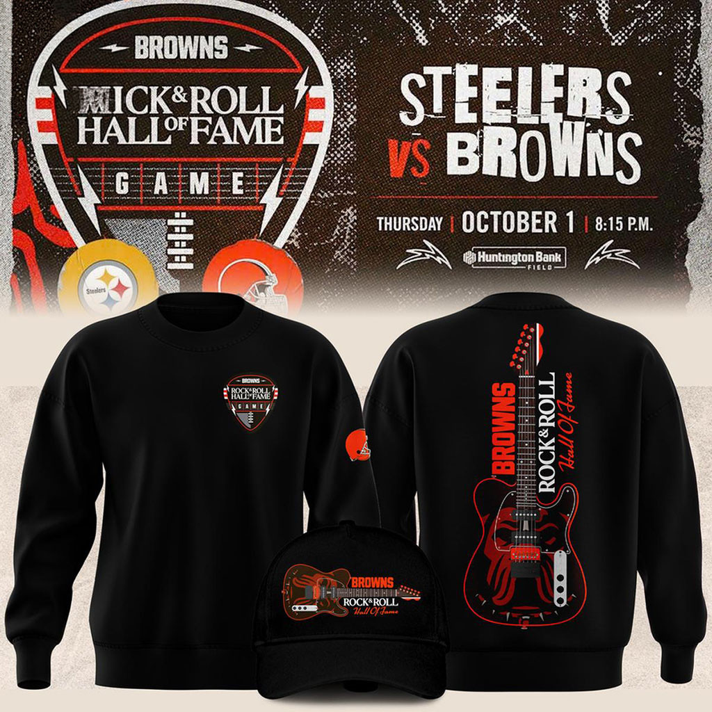 Cleveland Browns Merch 2026 Rock And Roll Hall Of Fame Sweatshirt American Football Gifts 1 - Unicasport Cleveland Browns Merch 2026 Rock And Roll Hall Of Fame Sweatshirt American Football Gifts