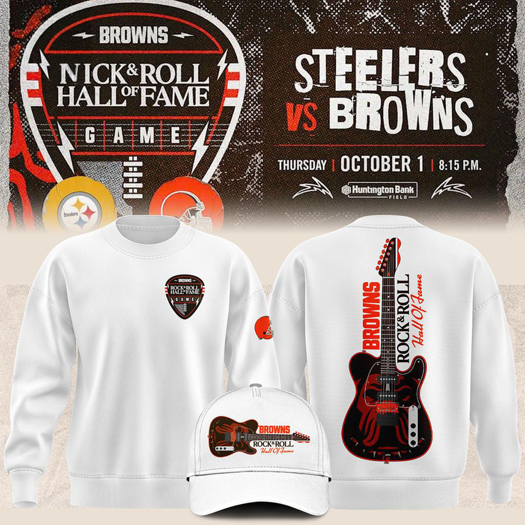 Cleveland Browns Merch 2026 Rock And Roll Hall Of Fame Sweatshirt Football Gifts For Men