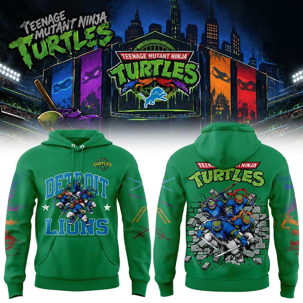 Detroit Lions Teenage Mutant Ninja Turtles 2026 Hoodie Detroit Lions Merch Present For Fans 1 - Unicasport Detroit Lions Teenage Mutant Ninja Turtles 2026 Hoodie Detroit Lions Merch Present For Fans