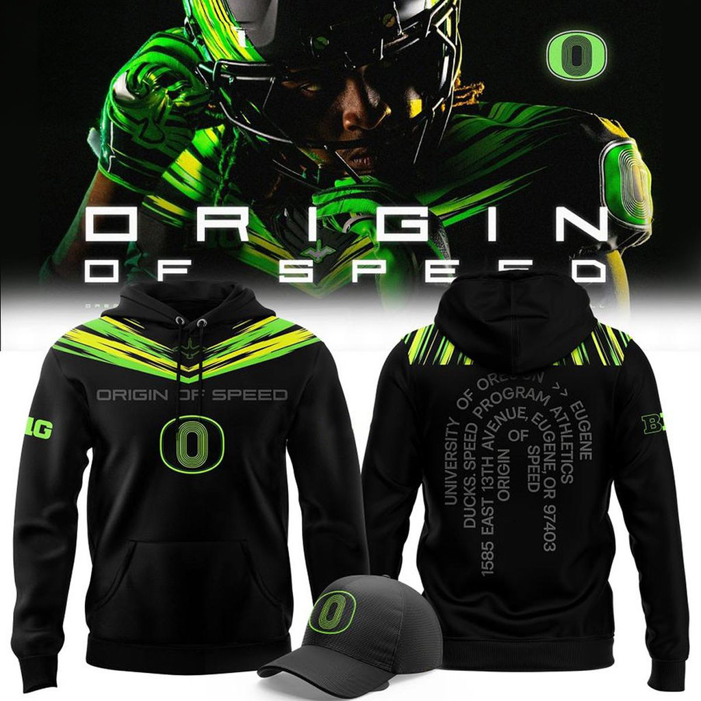 Oregon Ducks Merch 2026 Origin Of Speed Hoodie Game Day Attire American Football Fan Gifts 1 - Unicasport Oregon Ducks Merch 2026 Origin Of Speed Hoodie Game Day Attire American Football Fan Gifts