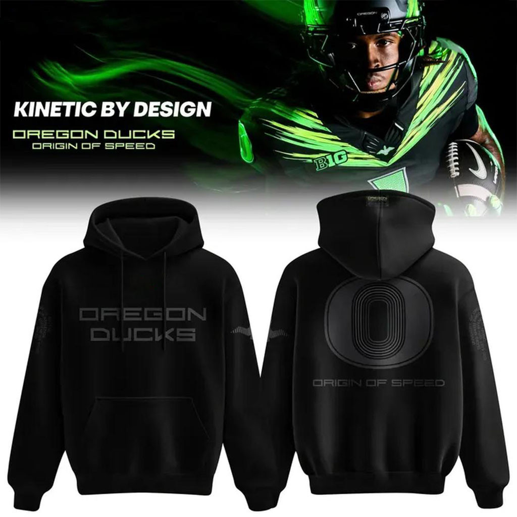 Oregon Ducks Origin Of Speed 2026 Hoodie Football Game Day Attire Oregon Ducks Merch Fan Gifts