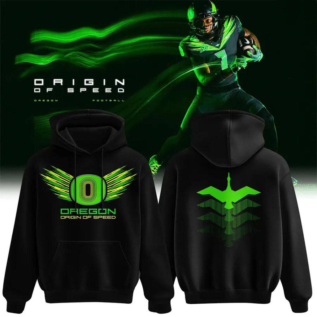 Oregon Ducks Origin Of Speed 2026 Hoodie Gameday Sports Wear Oregon Ducks Merch Fan Gifts