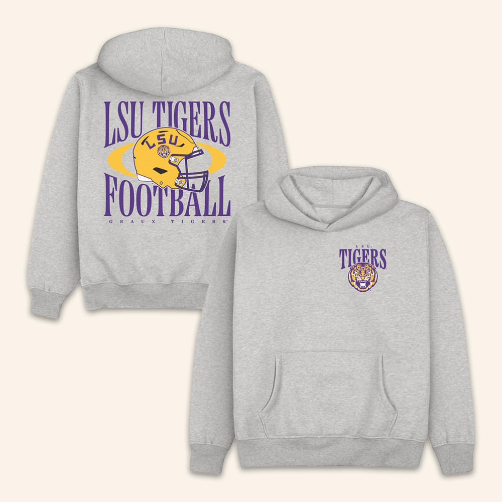 LSU Tigers Merch Homefield Football Hoodie LSU Tigers Game Day Clothing Gifts Ideas