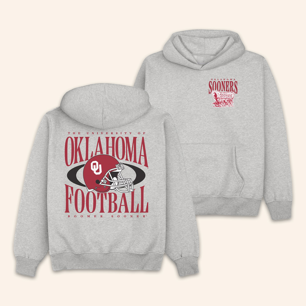 Oklahoma Sooners Merch Homefield Football Hoodie Sooners Game Day Fashion NCAA Apparel 1 - Unicasport Oklahoma Sooners Merch Homefield Football Hoodie Sooners Game Day Fashion NCAA Apparel