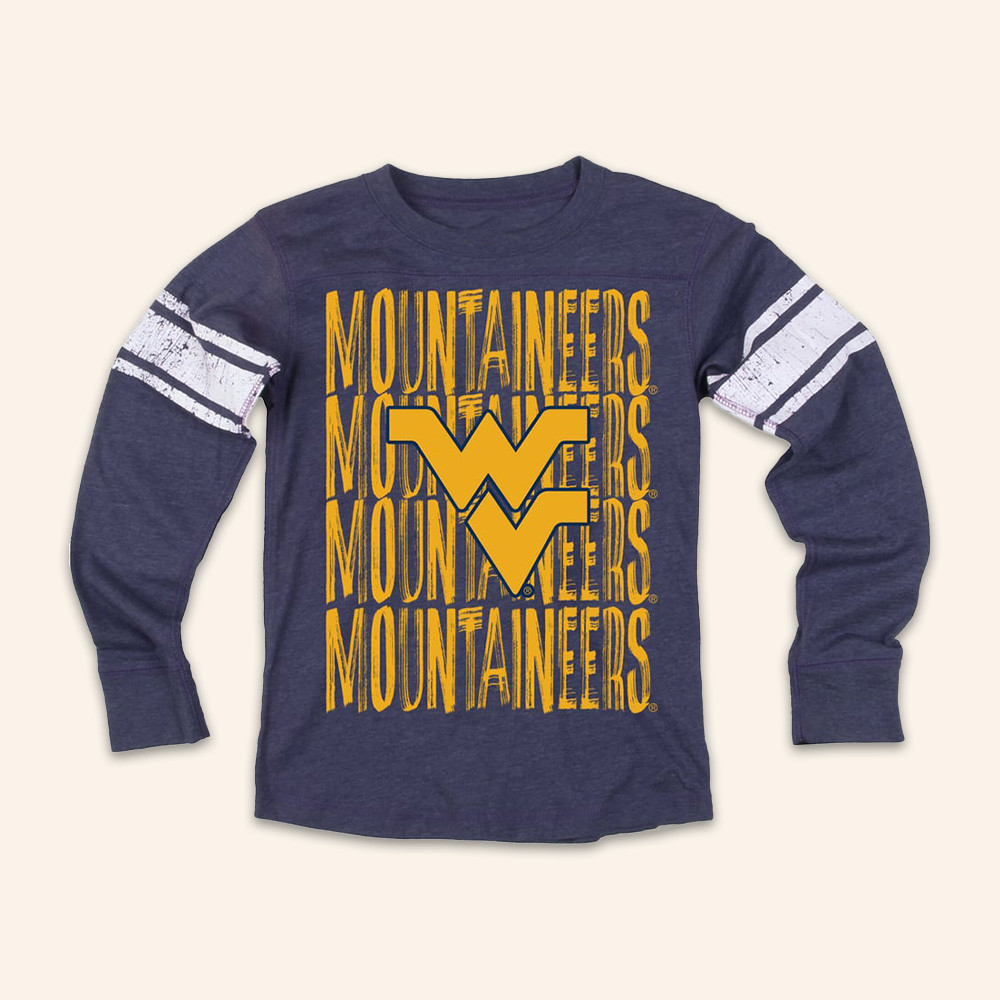 West Virginia Mountaineers Merch Wes And Willy Youth Long Sleeve Shirt Mountaineers Football Gear 1 - Unicasport West Virginia Mountaineers Merch Wes And Willy Youth Long Sleeve Shirt Mountaineers Football Gear