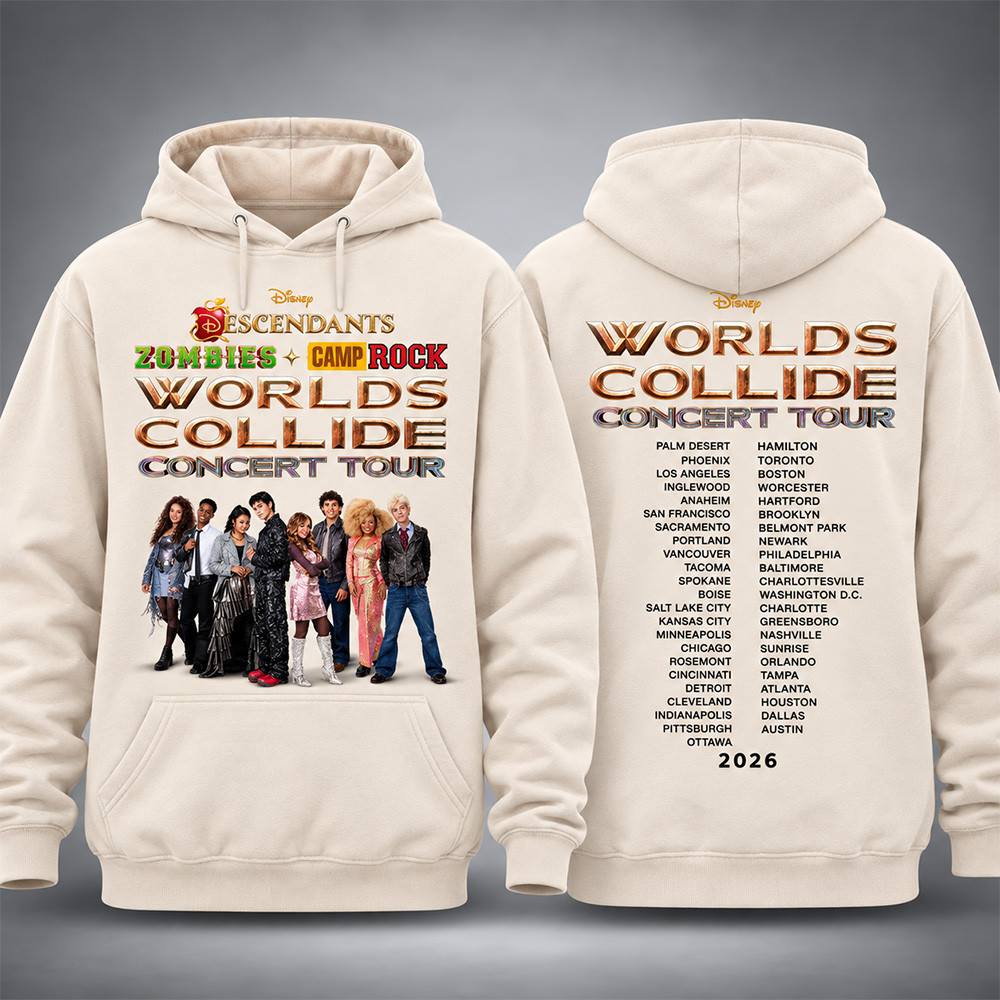 Disney Worlds Collide Concert Tour 2026 Merch Graphic Hoodie Concert Disney Outfits Ideas 1 - Unicasport Disney Worlds Collide Concert Tour 2026 Merch Graphic Hoodie Concert Disney Outfits Ideas