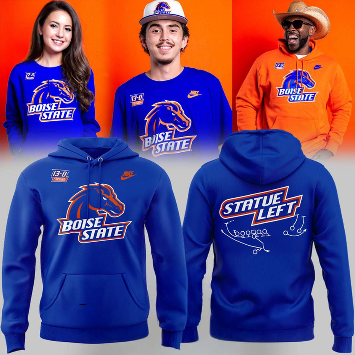 Boise State Broncos Merch 20th Anniversary Fiesta Bowl Hoodie Gift For Football Lover 1 - Unicasport Boise State Broncos Merch 20th Anniversary Fiesta Bowl Hoodie Gift For Football Lover