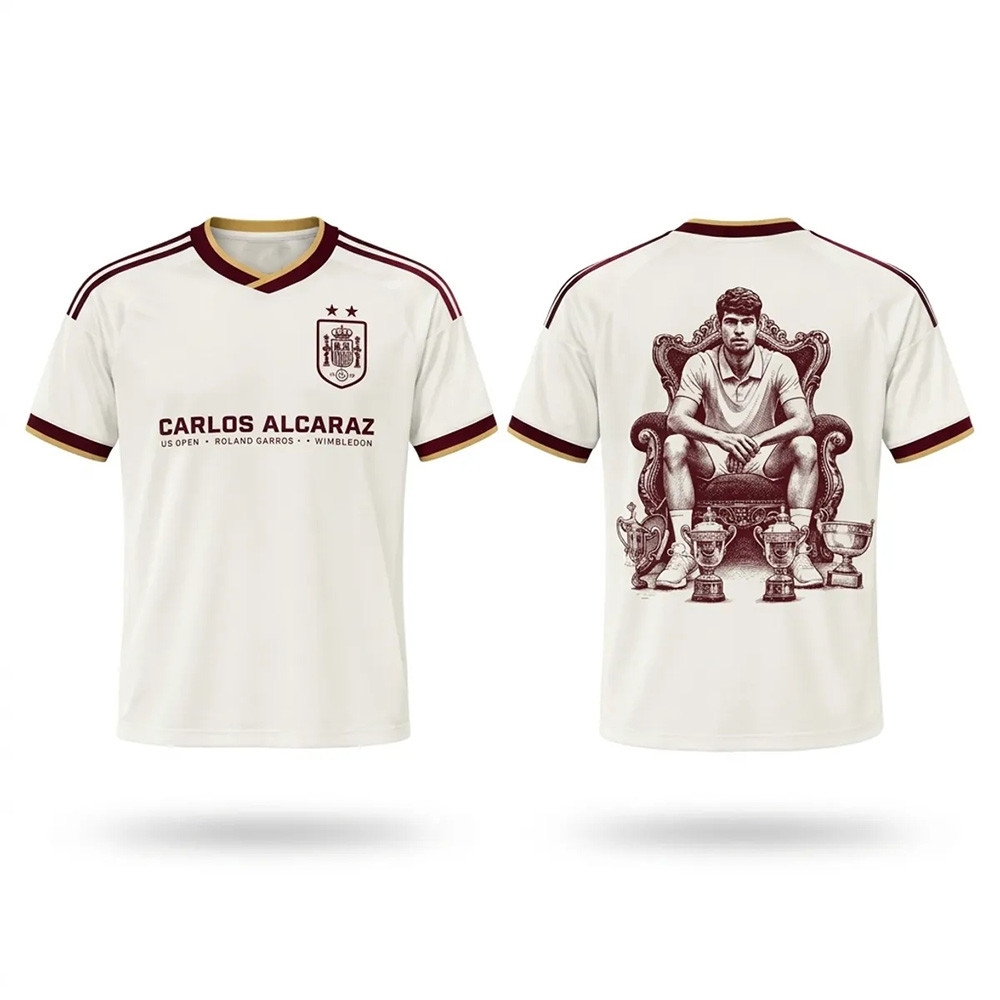 Carlos Alcaraz Merch Spain 2026 Grand Slam Champion Commemorative Jersey Tennis Apparel Gifts 1 - Unicasport Carlos Alcaraz Merch Spain 2026 Grand Slam Champion Commemorative Jersey Tennis Apparel Gifts