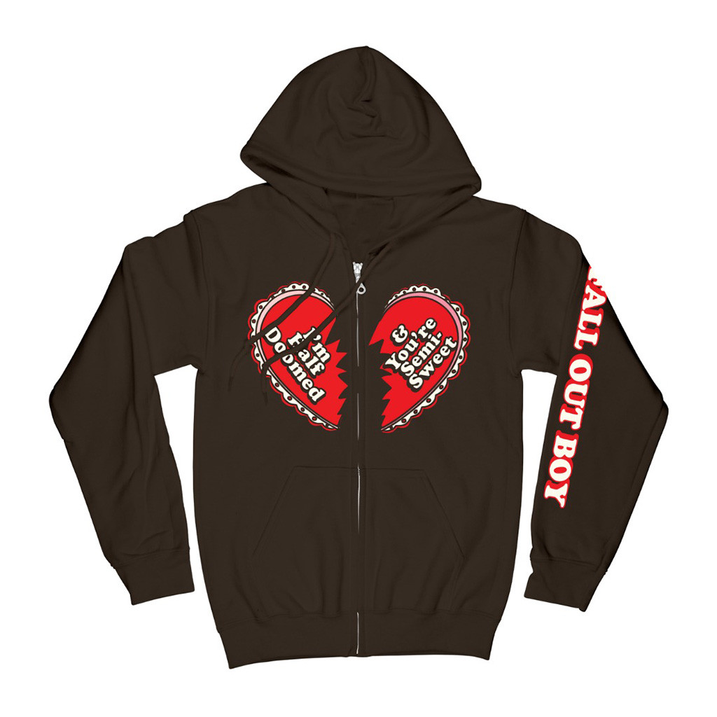 Fall Out Boy Merch Half Doomed Zip Hoodie Unique Fall Out Boy Music Lover Gift 1 - Unicasport Fall Out Boy Merch Half Doomed Zip Hoodie Unique Fall Out Boy Music Lover Gift