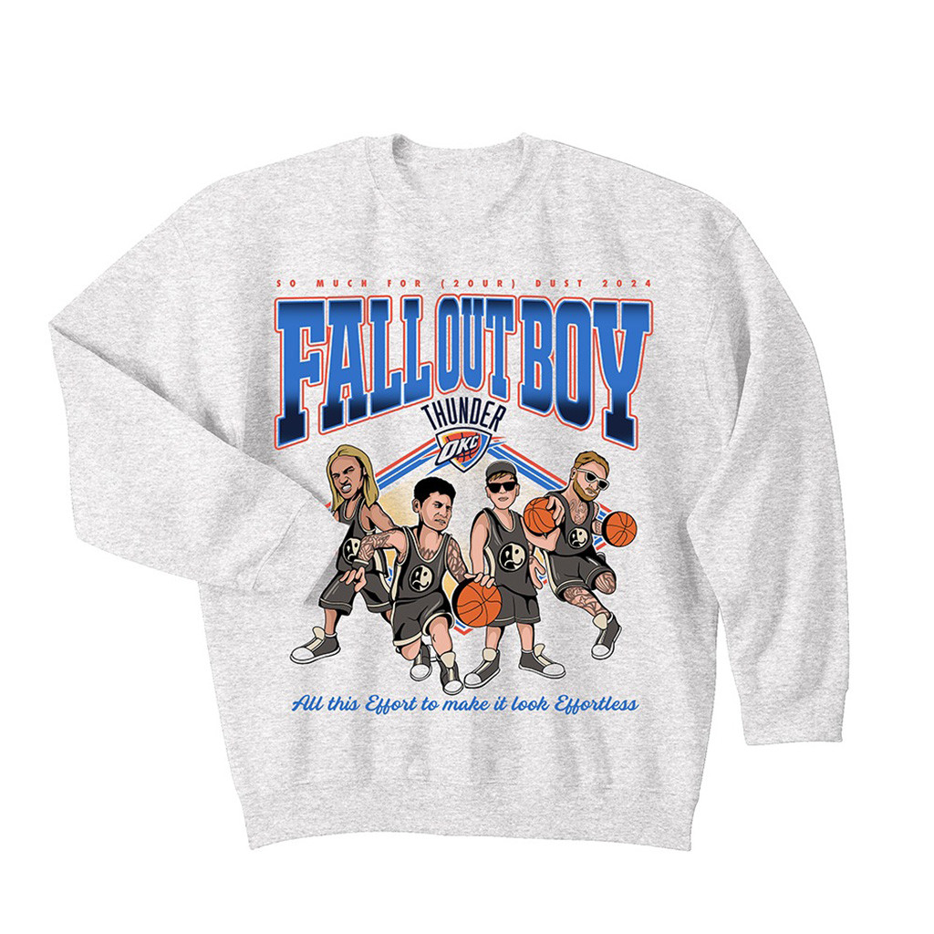 Fall Out Boy Merch Oklahoma City 2our Sweatshirt Best Rock Music Lover Gift Ideas