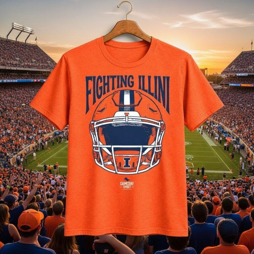 2026 Illinois Fighting Illini Game Day T-Shirt Fighting Illini Merch Gift For Football Lover