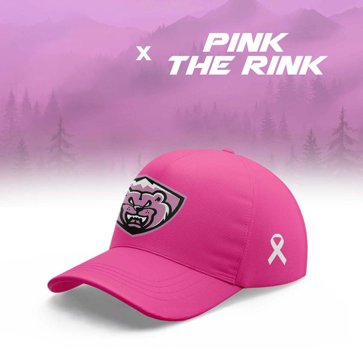 Everett Silvertips Merch x Pink The Rink Baseball Cap Gift For Hockey Lover