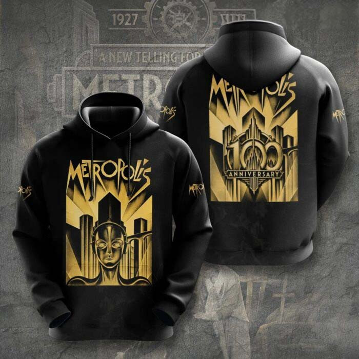 Metropolis Merch 1927 Sci-Fi Movie 100th Anniversary Hoodie Great Gift For Movie Lover 1 - Unicasport Metropolis Merch 1927 Sci-Fi Movie 100th Anniversary Hoodie Great Gift For Movie Lover