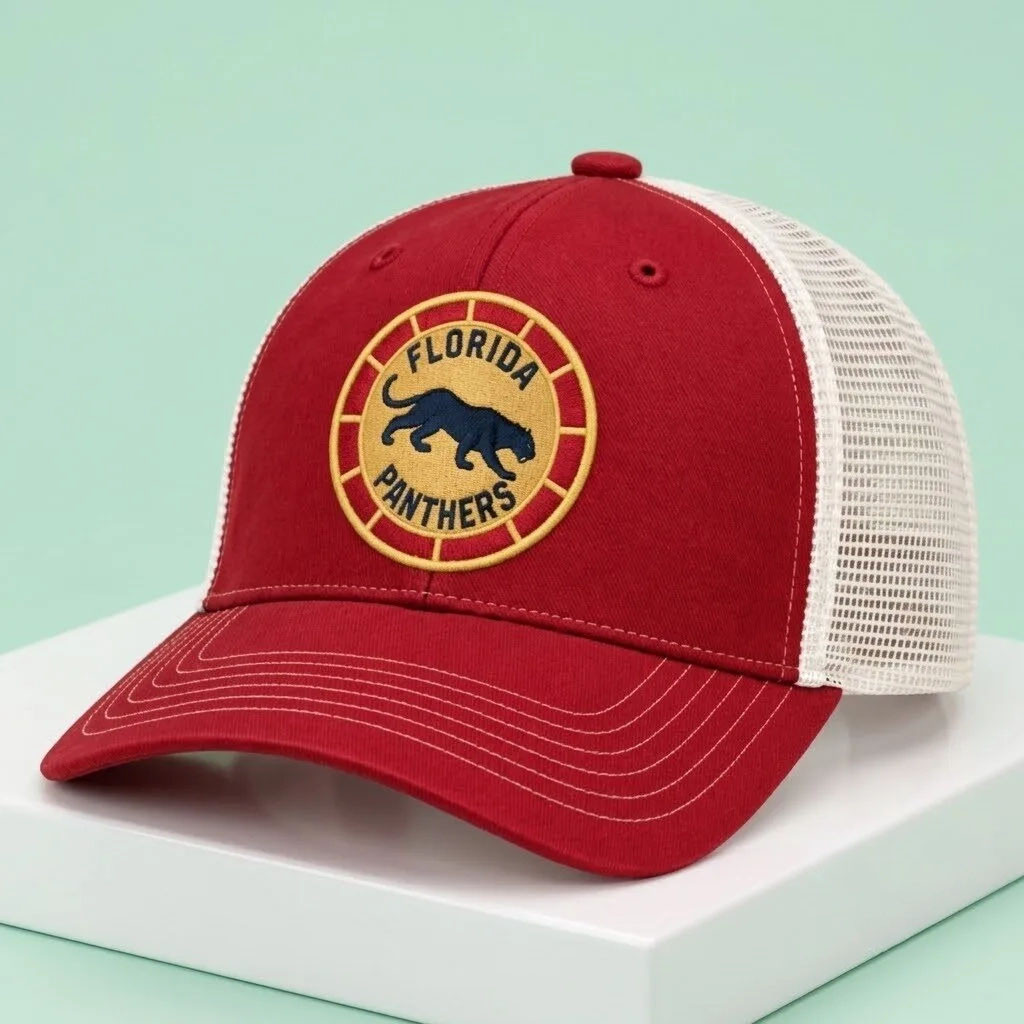 2026 Florida Panthers Trucker Hat Game Day Cap Florida Panthers Merch Gift For Hockey Lovers