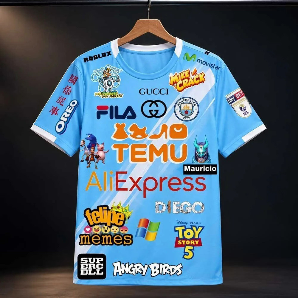 Manchester City 115 Charges Meme Jersey Funny Parody Multi Sponsor Soccer Jersey Soccer Gifts 1 - Unicasport Manchester City 115 Charges Meme Jersey Funny Parody Multi Sponsor Soccer Jersey Soccer Gifts