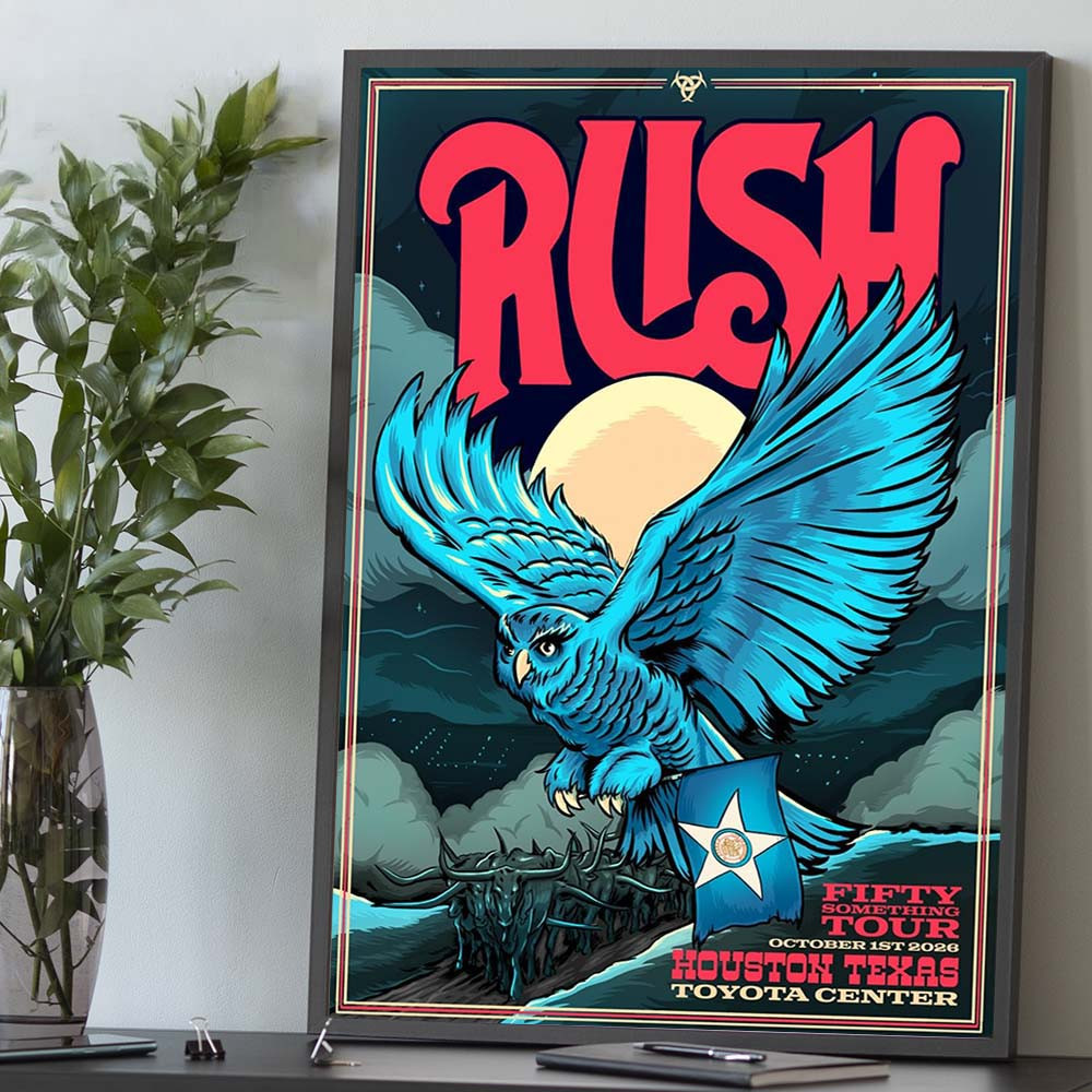 Rush Merch At Toyota Center In Houston TX 2026 Poster Home Decor Gift Ideas