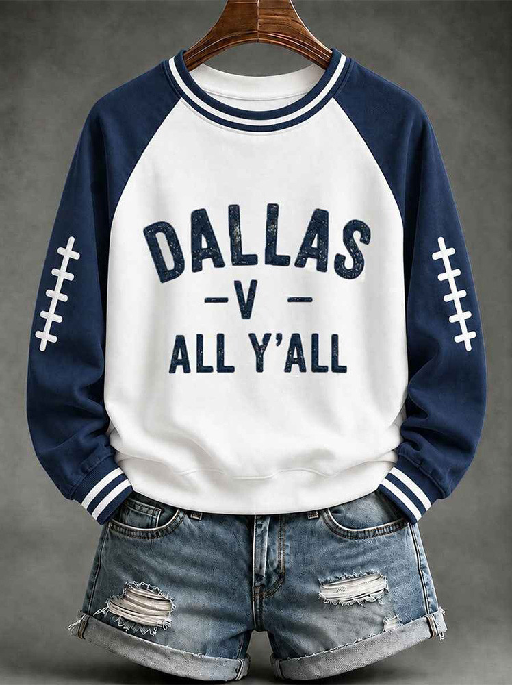 Dallas Cowboys Merch Dallas All Y'all Zip Sweashirt Game Day Clothing Gift For Cowboys Lovers