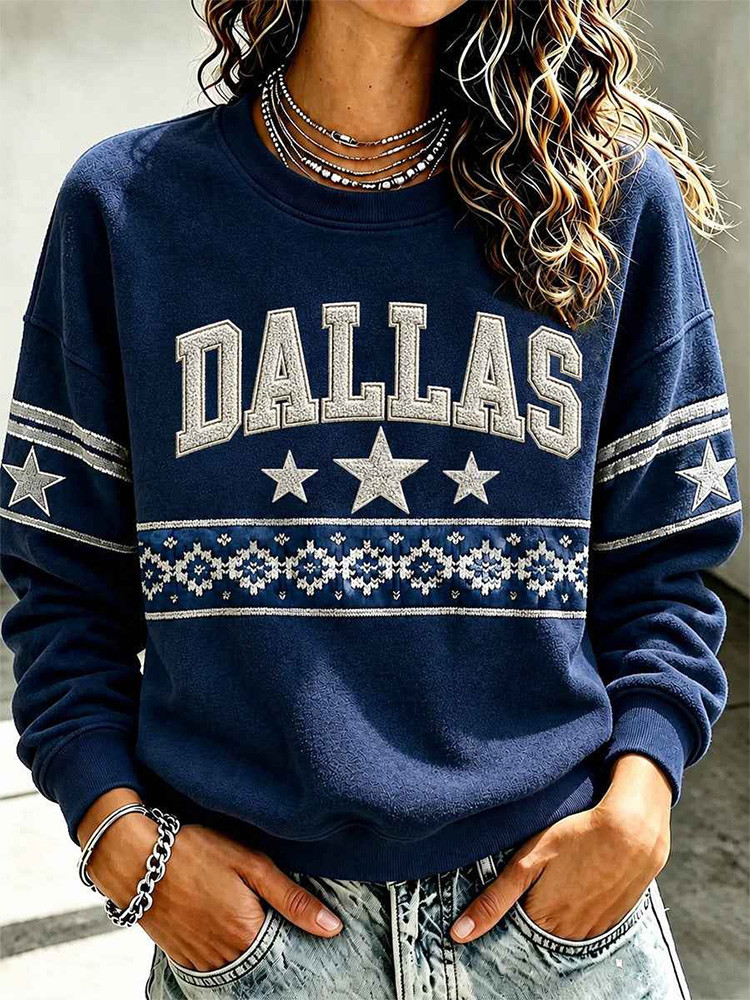 Dallas Cowboys Merch Dallas Sweashirt Game Day Outfit NFL Clothing Gift For Cowboys Lovers