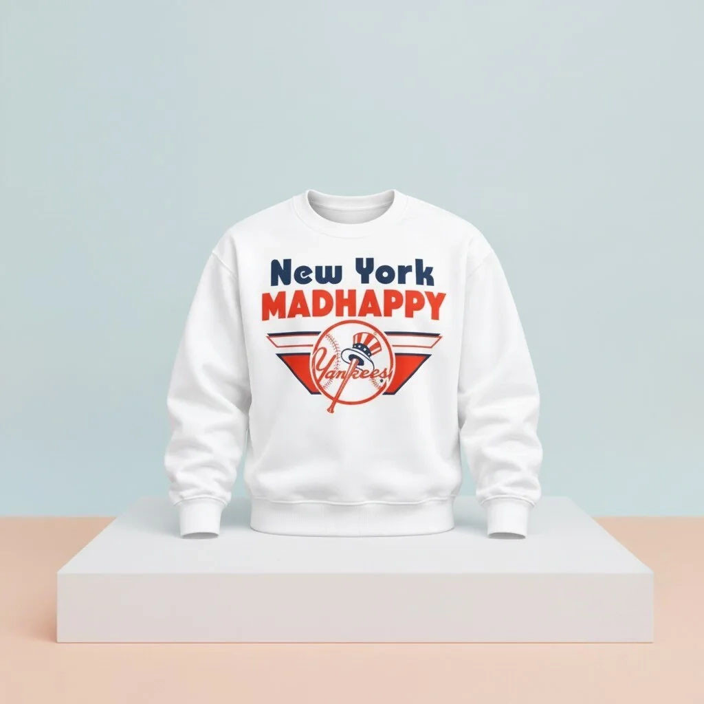 New York Yankees Madhappy Sweatshirt NY Yankees Merch Baseball Enthusiast Gifts 1 - Unicasport New York Yankees Madhappy Sweatshirt NY Yankees Merch Baseball Enthusiast Gifts