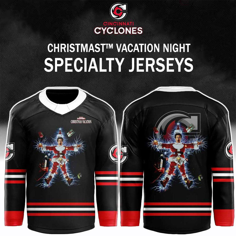 Cincinnati Cyclones Merch X National Lampoon's Christmas Vacation Hockey Jersey Gifts Ideas 1 - Unicasport Cincinnati Cyclones Merch X National Lampoon's Christmas Vacation Hockey Jersey Gifts Ideas