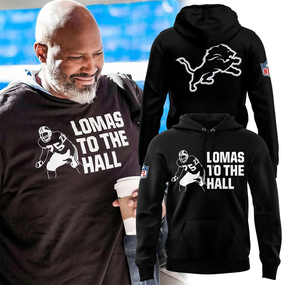 Detroit Lions Merch Tribute Lomas To The Hall Hoodie Lomas Brown Commemorative Apparel 1 - Unicasport Detroit Lions Merch Tribute Lomas To The Hall Hoodie Lomas Brown Commemorative Apparel