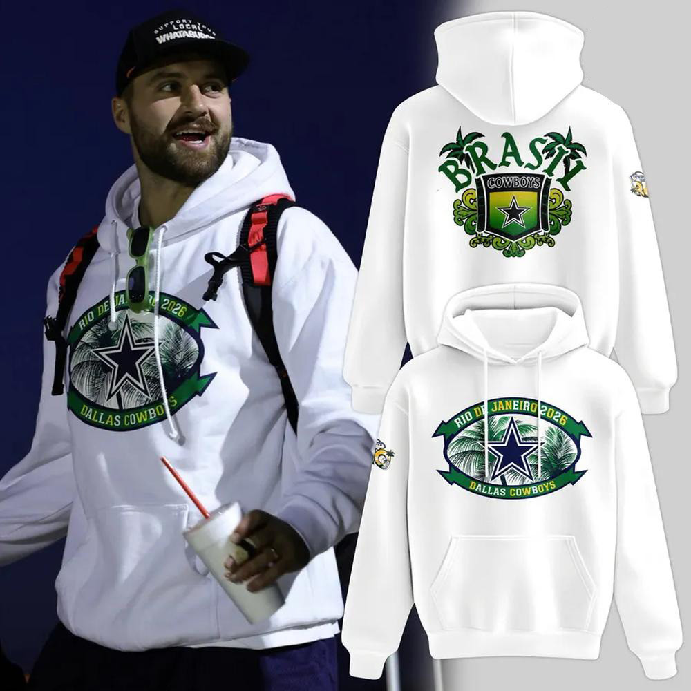 Dallas Cowboys Merch NFL Rio De Janeiro Brazil Game Hoodie Football Game Day Apparel 1 - Unicasport Dallas Cowboys Merch NFL Rio De Janeiro Brazil Game Hoodie Football Game Day Apparel