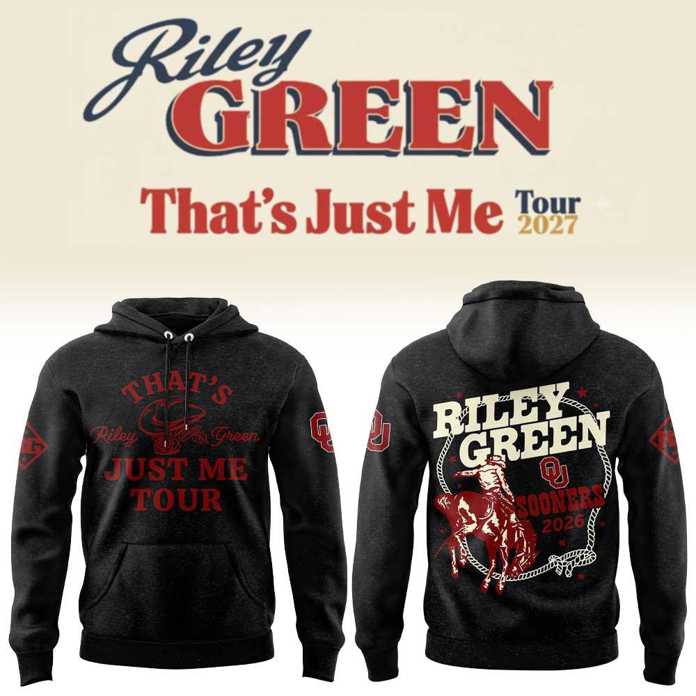 Oklahoma Sooners X Riley Green Merch Thats Just Me Tour Hoodie Riley Green Concert Outfits 1 - Unicasport Oklahoma Sooners X Riley Green Merch Thats Just Me Tour Hoodie Riley Green Concert Outfits