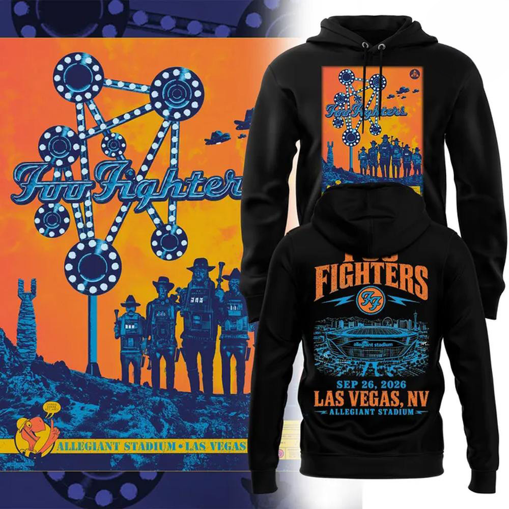 Foo Fighters Merch Allegiant Stadium Las Vegas Tour Black Hoodie Foo Fighters Concert Outfits 1 - Unicasport Foo Fighters Merch Allegiant Stadium Las Vegas Tour Black Hoodie Foo Fighters Concert Outfits