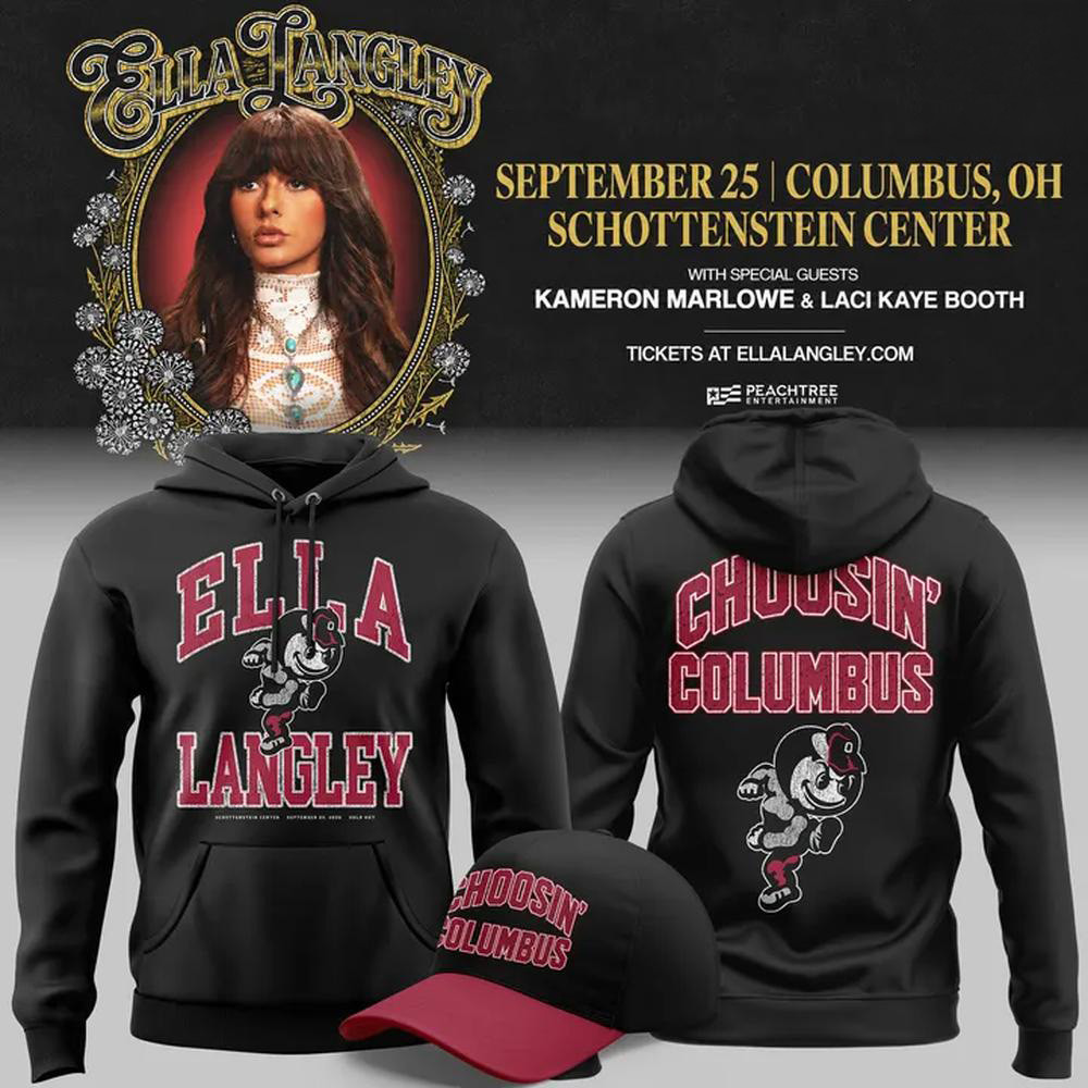 Ohio State Buckeyes X Ella Langley Merch Dandelion Tour Hoodie Ella Langley Concert Apparel 1 - Unicasport Ohio State Buckeyes X Ella Langley Merch Dandelion Tour Hoodie Ella Langley Concert Apparel