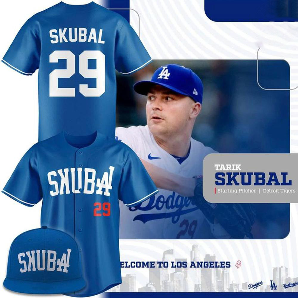 Los Angeles Dodgers Merch Tarik Skubal 29 Royal Blue Baseball Jersey Tarik Skubal Fans Gifts 1 - Unicasport Los Angeles Dodgers Merch Tarik Skubal 29 Royal Blue Baseball Jersey Tarik Skubal Fans Gifts