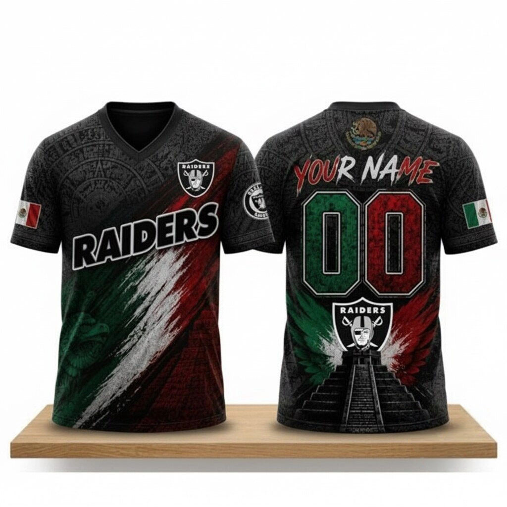 Personalized 2026 Las Vegas Raiders Mexican Heritage Jersey LV Raiders Merch Football Fan Gifts 1 - Unicasport Personalized 2026 Las Vegas Raiders Mexican Heritage Jersey LV Raiders Merch Football Fan Gifts