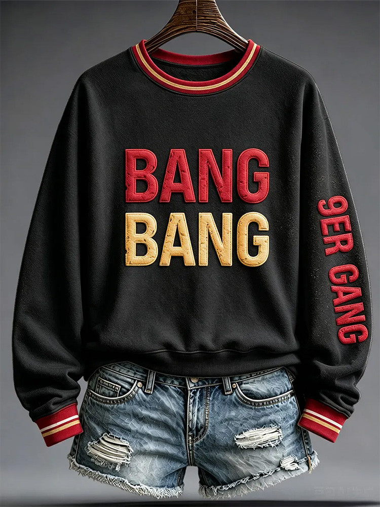 San Francisco 49ers Merch Bang Bang 9er Gang Sweatshirt Game Day Outfit Football Fan Gifts 1 - Unicasport San Francisco 49ers Merch Bang Bang 9er Gang Sweatshirt Game Day Outfit Football Fan Gifts