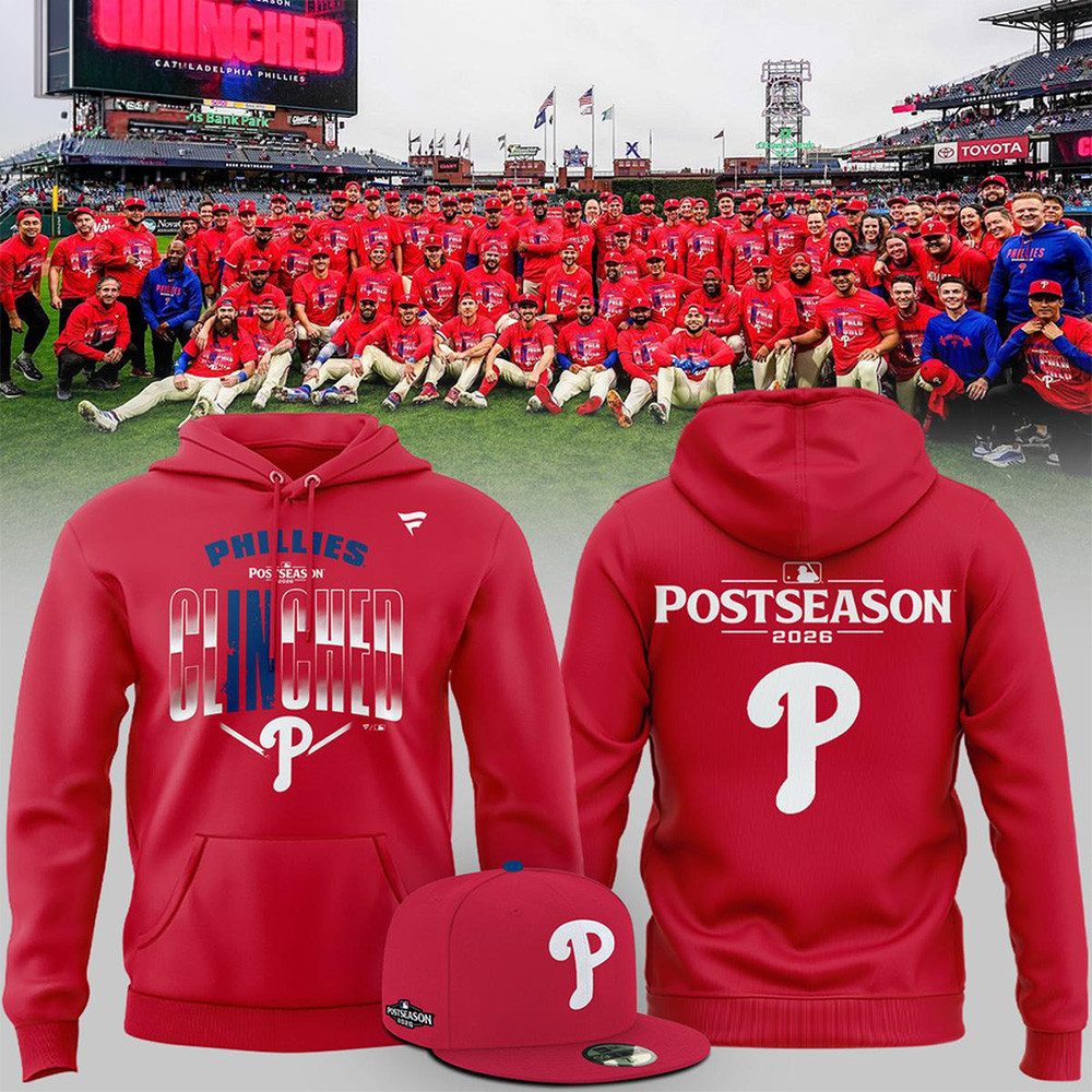 Philadelphia Phillies Merch 2026 Postseason Hoodie Baseball Apparel Phillies Fans Gifts