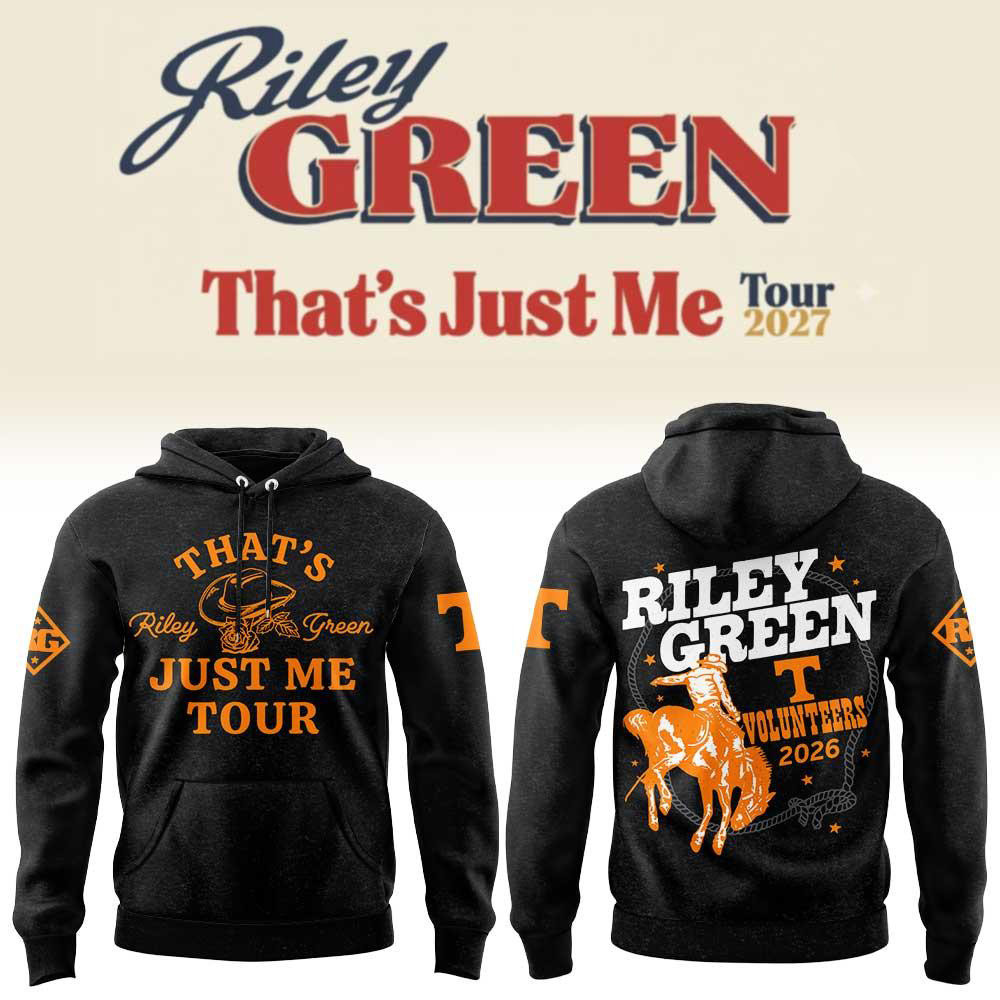 Tennessee Volunteers X Riley Green Merch Thats Just Me Tour Hoodie Riley Green Concert Apparel