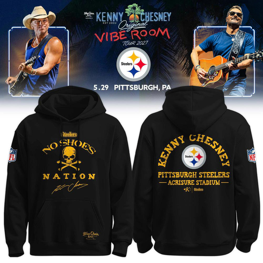 Pittsburgh Steelers X Kenny Chesney Merch Vibe Room Tour Hoodie Kenny Chesney Concert Outfits