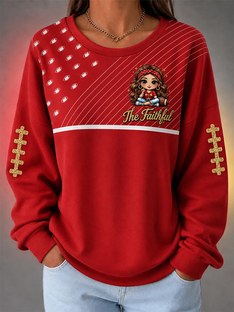 San Francisco 49ers Merch The Faithful Sweatshirt Game Day Outfit Gift For Francisco Lovers 1 - Unicasport San Francisco 49ers Merch The Faithful Sweatshirt Game Day Outfit Gift For Francisco Lovers