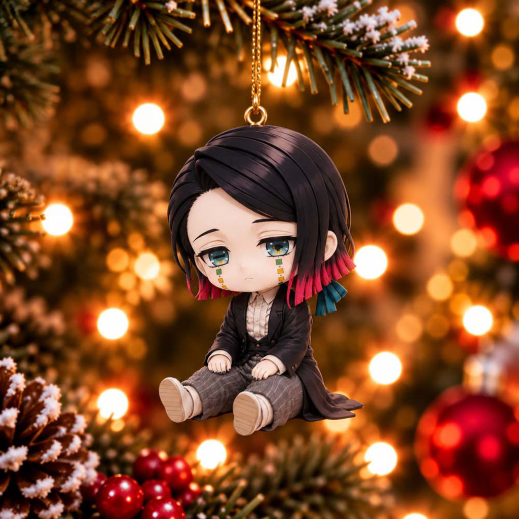 Demon Slayer Enmu Chibi Christmas Ornament Enmu Merch Xmas Tree Decorations Gift For Holiday