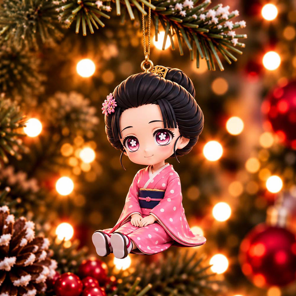 Demon Slayer Koyuki Chibi Xmas Ornament Koyuki Merch Christmas Tree Decorations Fan Gifts
