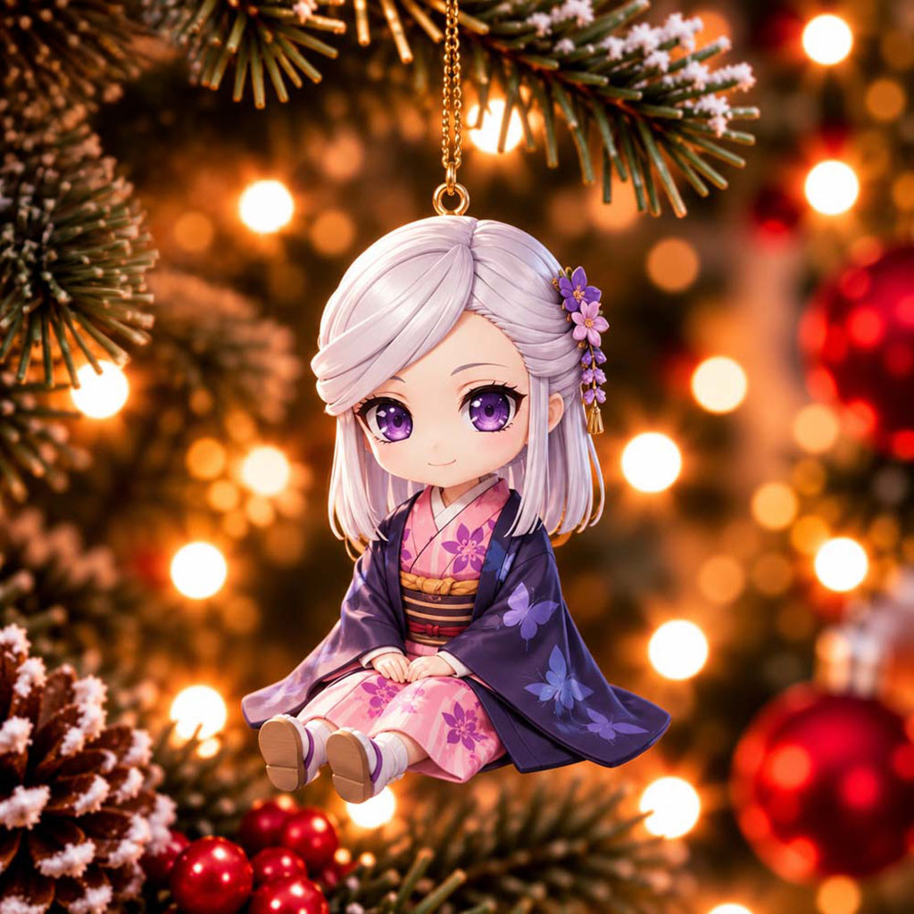 Demon Slayer Ubuyashiki Amane Chibi Christmas Ornament Ubuyashiki Amane Merch Gift For Xmas