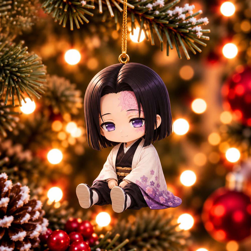 Demon Slayer Ubuyashiki Kagaya Chibi Christmas Ornament Ubuyashiki Kagaya Merch Gift For Fans