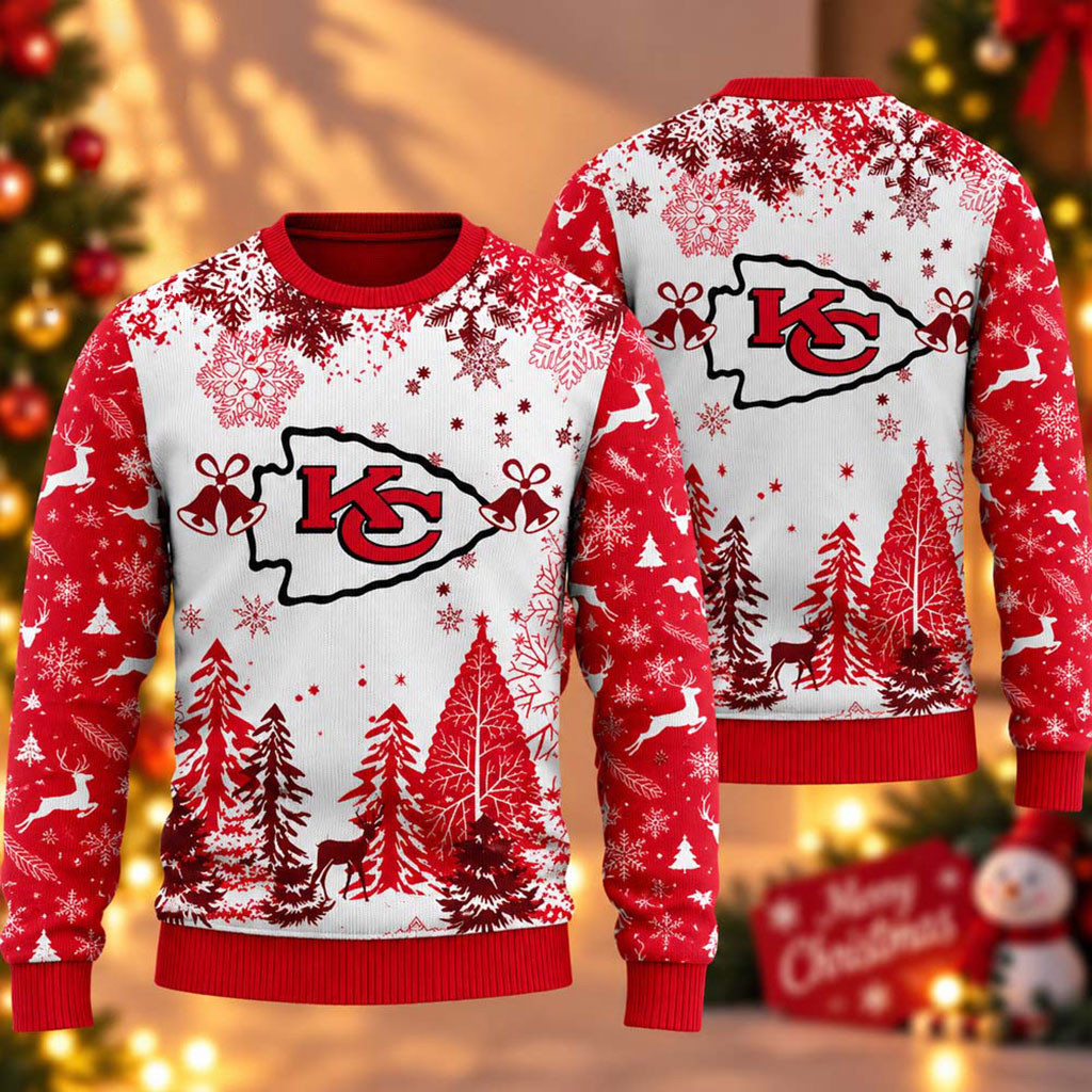 Kansas City Chiefs Football 2026 Christmas Ugly Sweater KC Chiefs Merch Christmas Gifts For Guys 1 - Unicasport Kansas City Chiefs Football 2026 Christmas Ugly Sweater KC Chiefs Merch Christmas Gifts For Guys