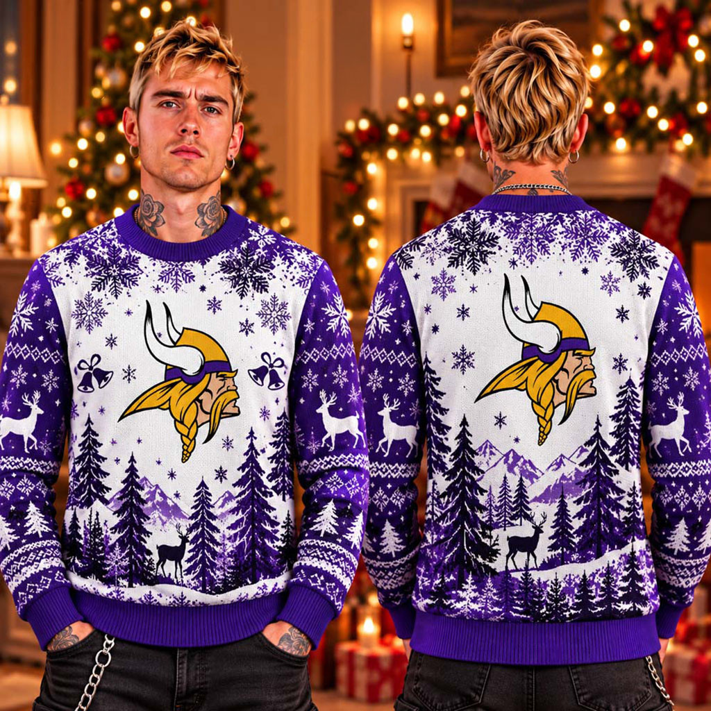Minnesota Vikings Football 2026 Christmas Ugly Sweater Minnesota Vikings Merch Son Gifts 1 - Unicasport Minnesota Vikings Football 2026 Christmas Ugly Sweater Minnesota Vikings Merch Son Gifts