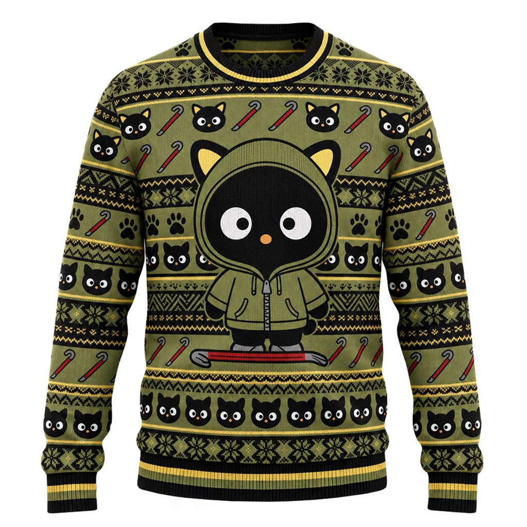 Hello Kitty And Friends Sanrio x The Boys Chococat As Hughie Ugly Sweater Crossover Holiday Apparel 1 - Unicasport Hello Kitty And Friends Sanrio x The Boys Chococat As Hughie Ugly Sweater Crossover Holiday Apparel